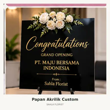 Papan Bunga Akrilik Moh Toha Bandung